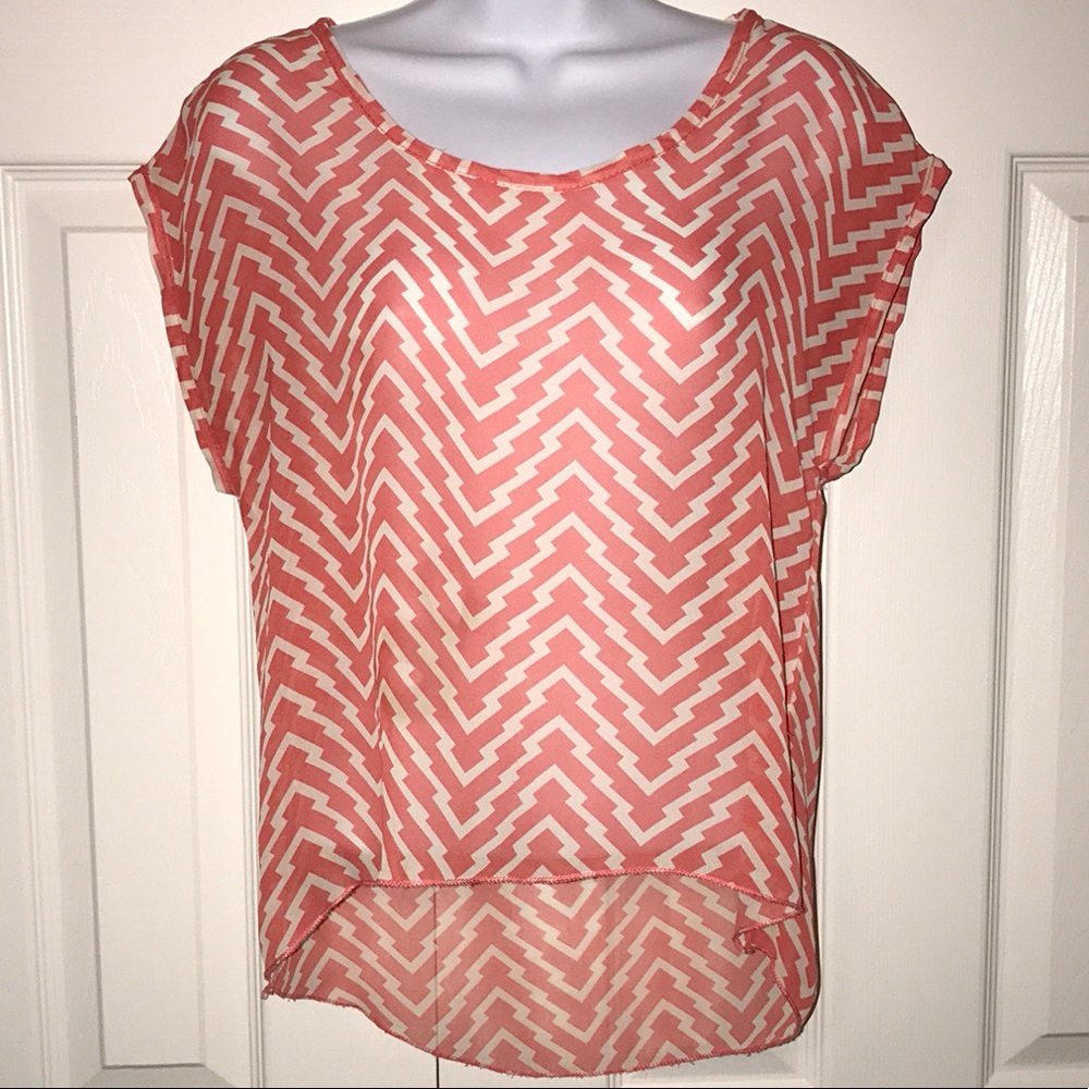 High-Low Chevron Top
